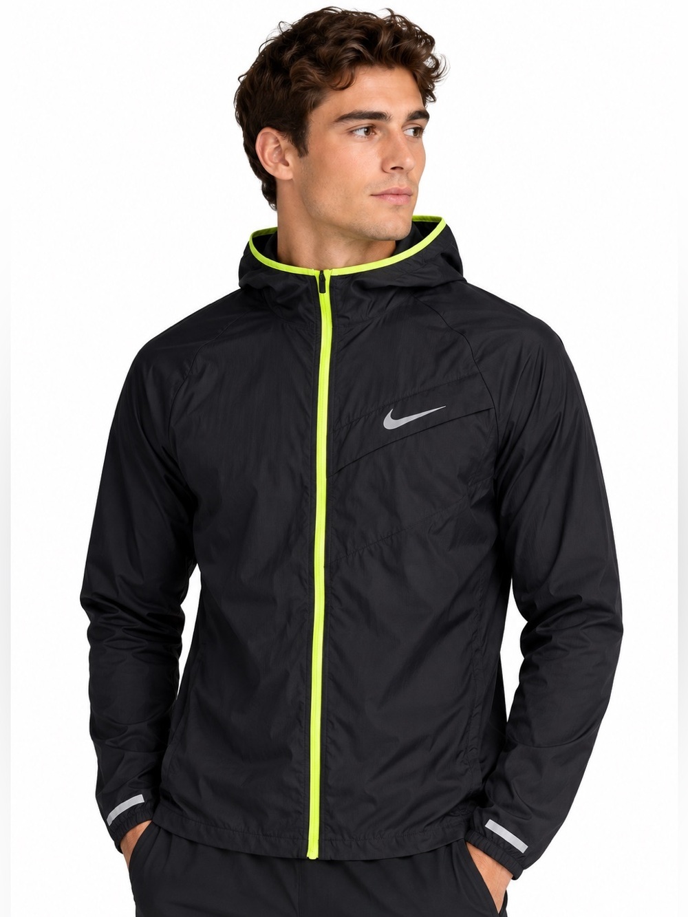 Nike Men’s Impossibly Light Activewear Hooded Jacket L Black